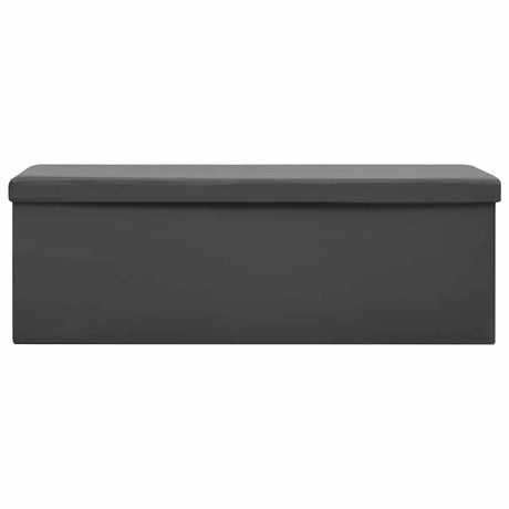 Vidaxl opbergbank inklapbaar pvc grijs