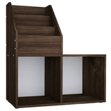 Vidaxl kindertijdschriftenrek 71x30x78,5 cm bewerkt hout gerookt eiken