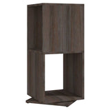 Vidaxl draaikast 34,5x34,5x75,5 cm spaanplaat grijs en sonoma eiken