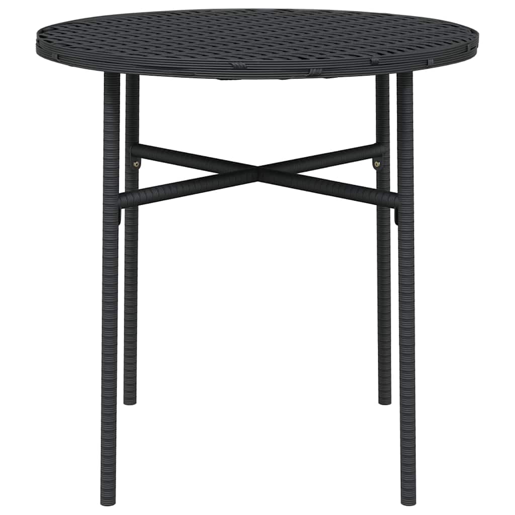 Vidaxl salontafel 45 cm poly rattan zwart