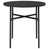 Vidaxl salontafel 45 cm poly rattan zwart