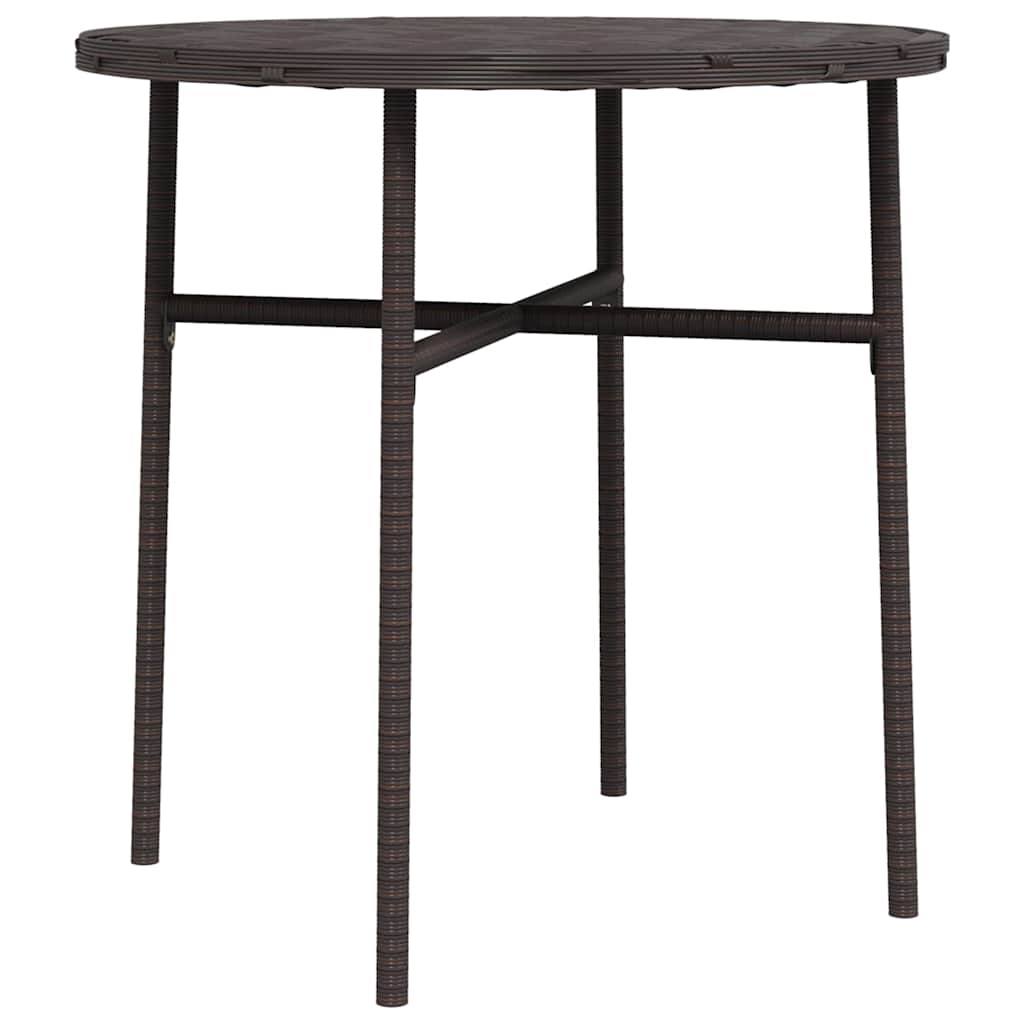 Vidaxl salontafel 45 cm poly rattan bruin