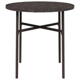 Vidaxl salontafel 45 cm poly rattan bruin