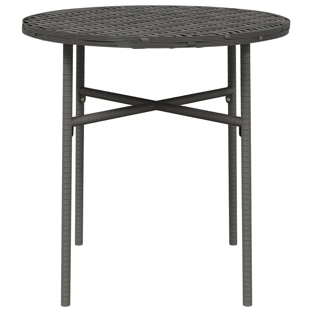 Vidaxl salontafel 45 cm poly rattan grijs