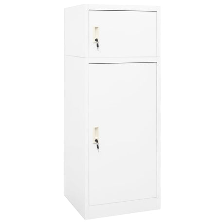 Vidaxl Sattelschrank 53x53x140 cm Stahlweiß