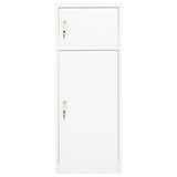 Vidaxl Sattelschrank 53x53x140 cm Stahlweiß