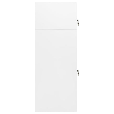 Vidaxl Sattelschrank 53x53x140 cm Stahlweiß