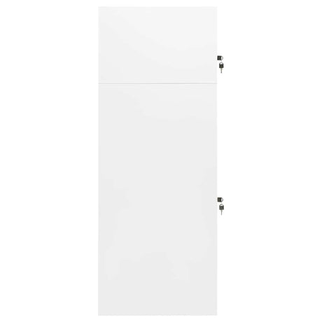 Vidaxl Sattelschrank 53x53x140 cm Stahlweiß