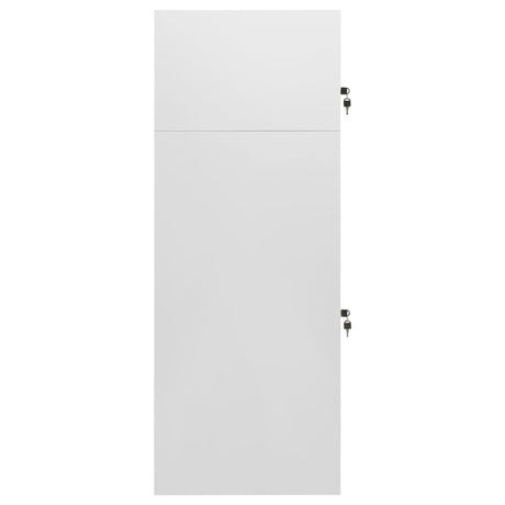 Vidaxl Sattelschrank 53x53x140 cm Stahl Hellgrau
