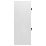 Vidaxl Sattelschrank 53x53x140 cm Stahl Hellgrau