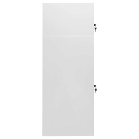 Vidaxl Sattelschrank 53x53x140 cm Stahl Hellgrau