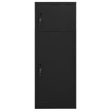 Vidaxl Sattelschrank 53x53x140 cm Stahlschwarz