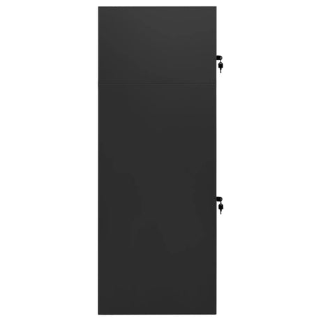 VIDAXL -Sattelschrank 53x53x140 cm Stahl Anthrazit -geläutet