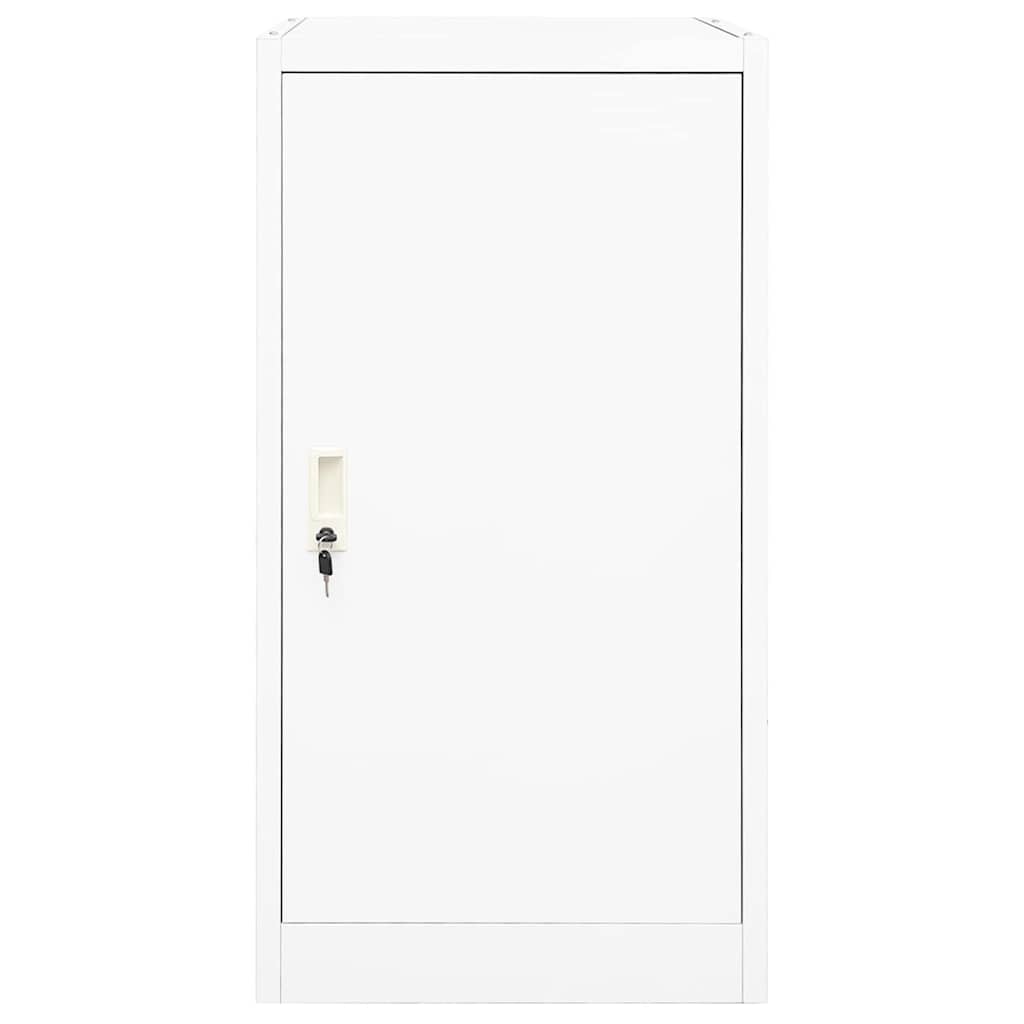 Vidaxl zadelkast 53x53x105 cm staal wit