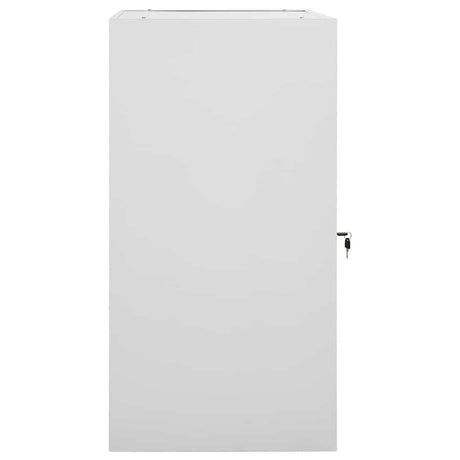 Vidaxx Sattelschrank 53x53x105 cm hellgrauer Stahl