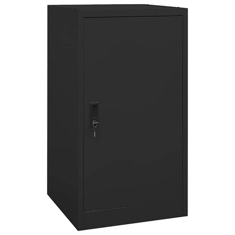 Vidaxl Sattelschrank 53x53x105 cm Stahlschwarz