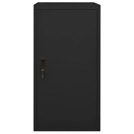 Vidaxl Sattelschrank 53x53x105 cm Stahlschwarz