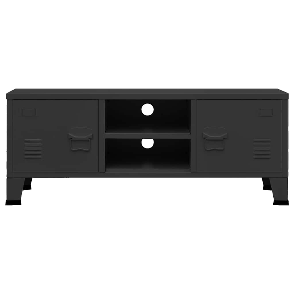 Vidaxl tv-meubel industrieel 105x35x42 cm metaal zwart