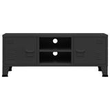 Vidaxl tv-meubel industrieel 105x35x42 cm metaal zwart