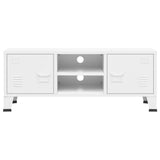 Vidaxl tv-meubel industrieel 105x35x42 cm metaal wit