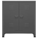 Vidaxl opbergkast industrieel 90x40x100 cm staal antracietkleurig