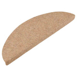 Vidaxl Treppenmatten Selbstadhäsiv 15 ST 56x17x3 cm Beige