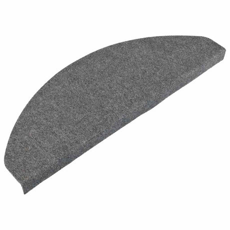 Vidaxl Treppenmatten Selbstadhäsiv 15 ST 65x22.5x3,5 cm Grau