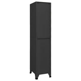 Vidaxl lockerkast 38x45x180 cm staal antracietkleurig
