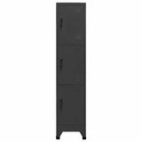 Vidaxl lockerkast 38x45x180 cm staal antracietkleurig
