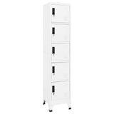 Vidaxl lockerkast 38x40x180 cm staal wit