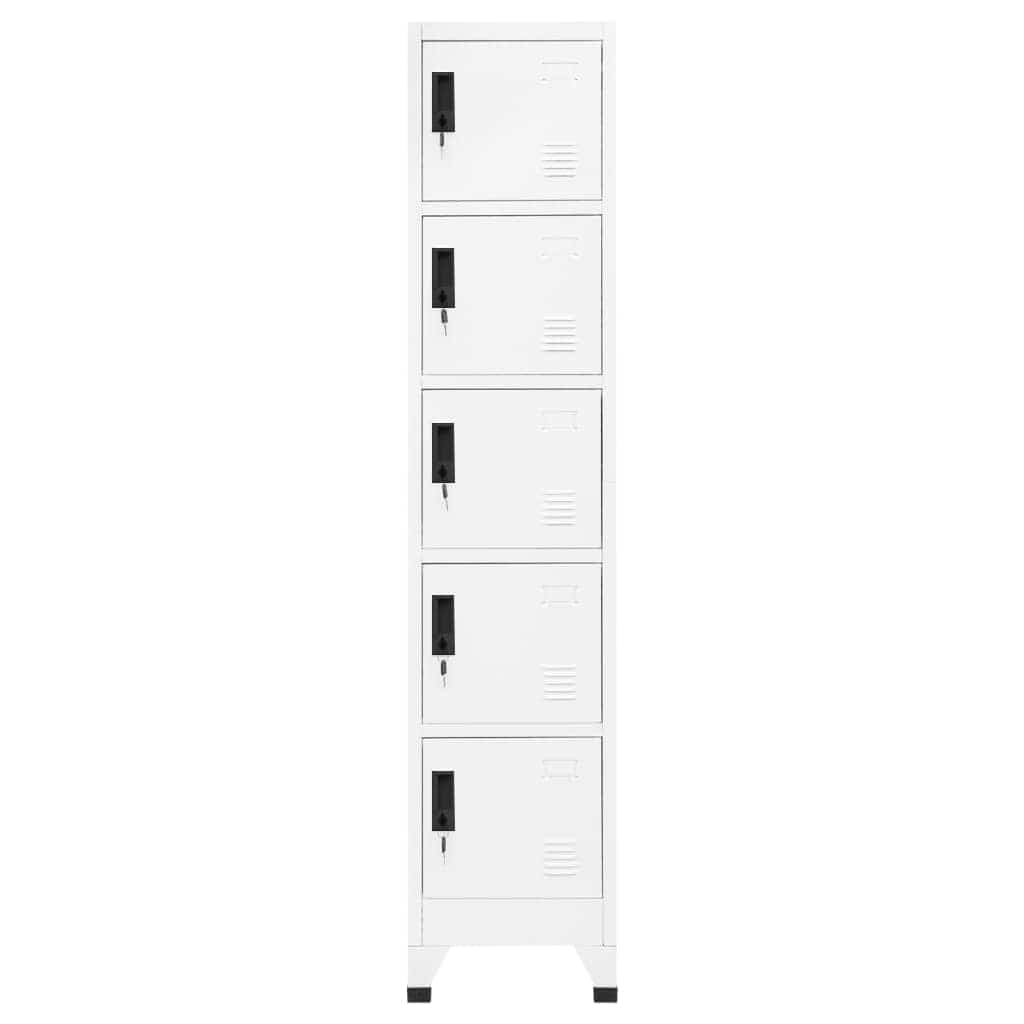 Vidaxl lockerkast 38x40x180 cm staal wit