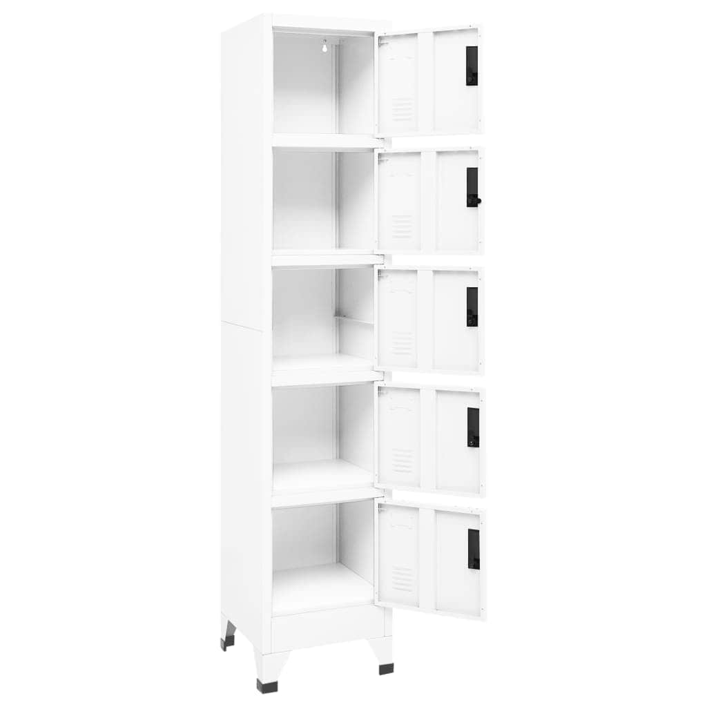 Vidaxl lockerkast 38x40x180 cm staal wit