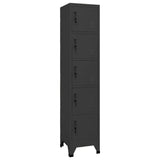 Vidaxl lockerkast 38x40x180 cm staal antracietkleurig