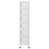 Vidaxl lockerkast 38x40x180 cm staal lichtgrijs