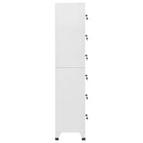 Vidaxl lockerkast 38x40x180 cm staal lichtgrijs