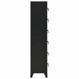 Vidaxl lockerkast 38x40x180 cm staal zwart