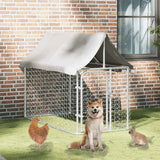 VIDAXL -Hundezwinger für außen mit Dach 200x100x150 cm