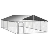 Vidaxl -Hundezwinger für außen mit Dach 600x300x150 cm