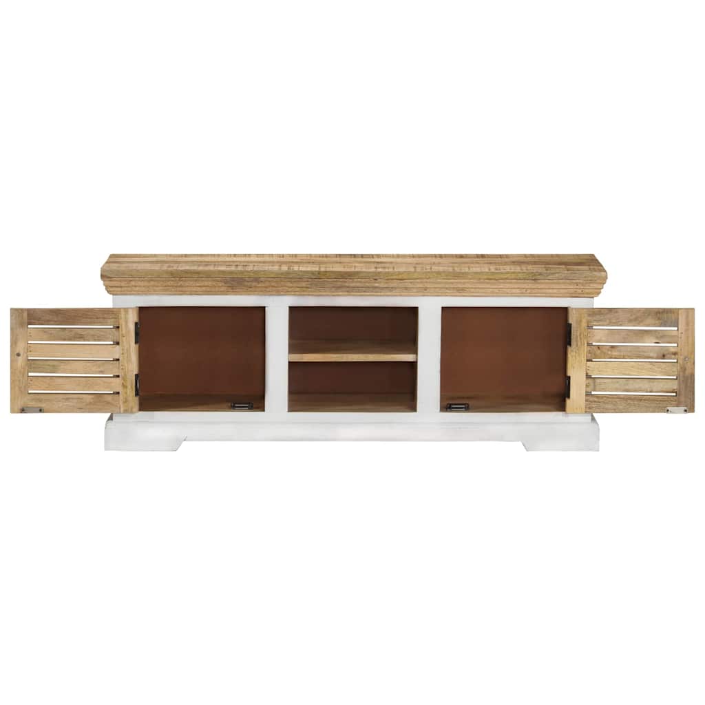 Vidaxl tv-meubel 110x30x40 cm massief mangohout