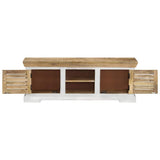 Vidaxl tv-meubel 110x30x40 cm massief mangohout