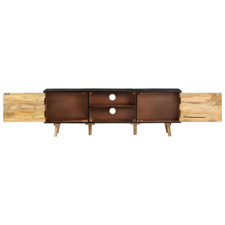 Vidaxl tv-meubel 140x30x46 cm ruw mangohout en massief acaciahout