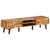 Vidaxl tv-meubel 145x35x35 cm massief acaciahout