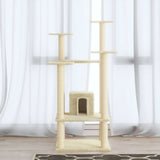 Vidaxl -Katzenkratzerpfosten mit Sisal -Kratzerpfosten 110 cm Creme -Colored