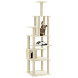 Vidaxl Cat Scraping Post mit Sisal -Kratzerpfosten 183 cm cremefarben -gelenkt