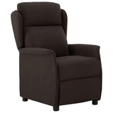 Vidaxl ligstoel donkerbruin 66.5 x 94 x 101.5 cm polyester