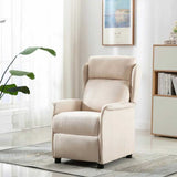 Vidaxl ligstoel crème polyester