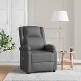 Vidaxl massagestoel kunstleer grijs