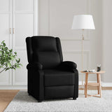 Vidaxl fauteuil verstelbaar kunstleer zwart