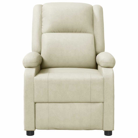 Vidaxl fauteuil verstelbaar kunstleer wit