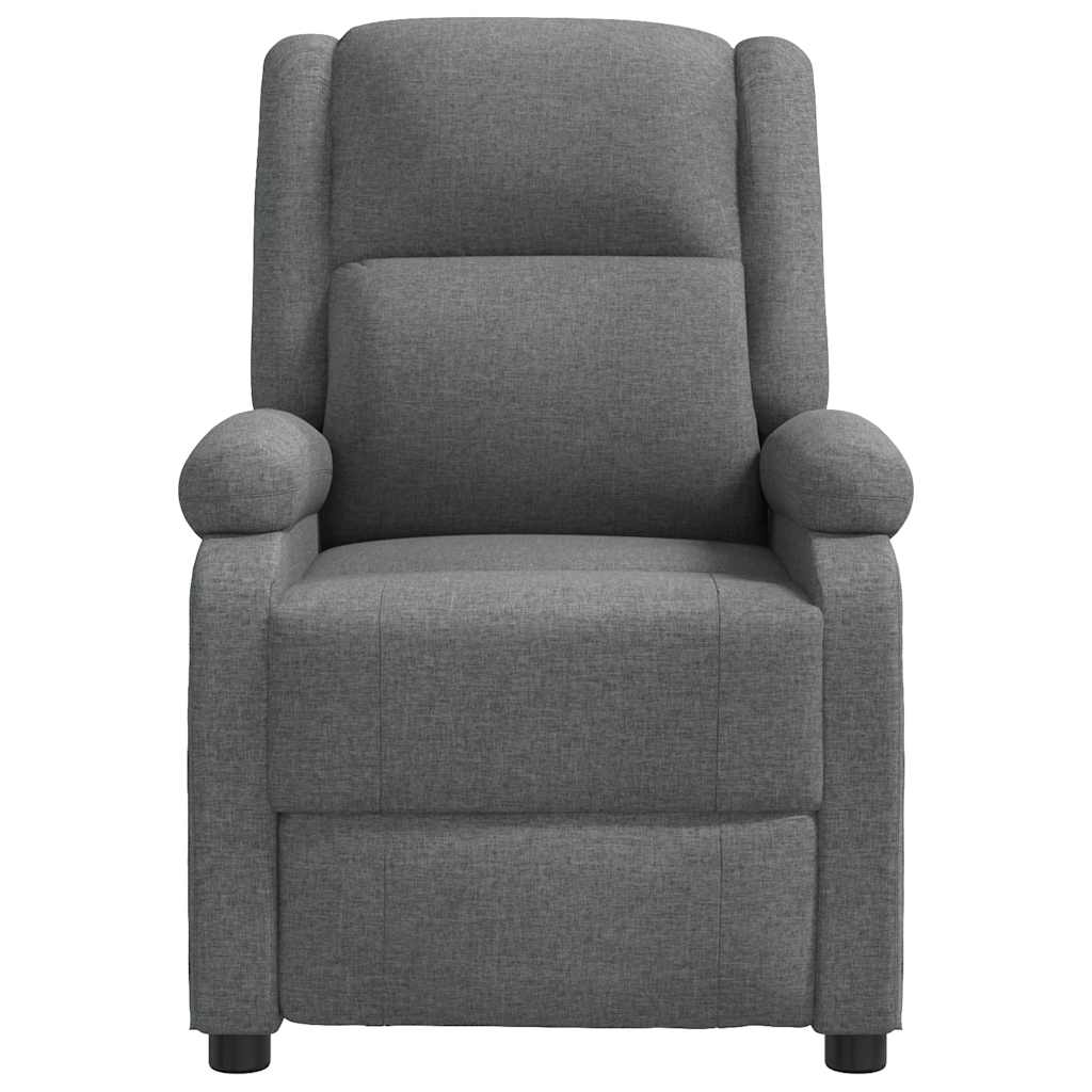 Vidaxl fauteuil verstelbaar stof donkergrijs
